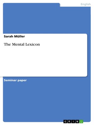 cover image of The Mental Lexicon
